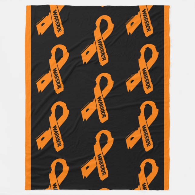 Torn Ribbon/Warrior...RSD/CRPS Fleece Blanket (Front)