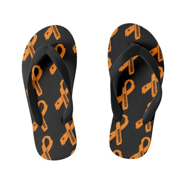 Torn Ribbon/Warrior...RSD/CRPS Kid's Flip Flops (Footbed)
