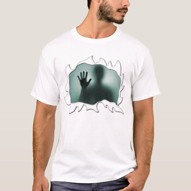 Torn Shirt Spooky Funny Humour (Front)