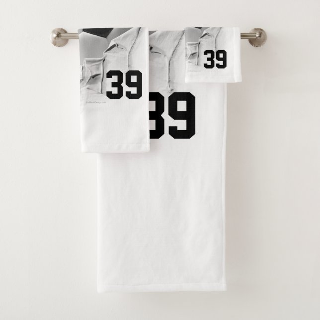 Torn Soccer Bath Towel Set (Insitu)