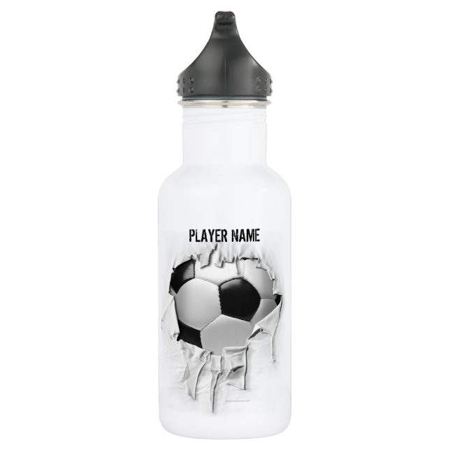 Torn Soccer (Personalised) 532 Ml Water Bottle (Right)