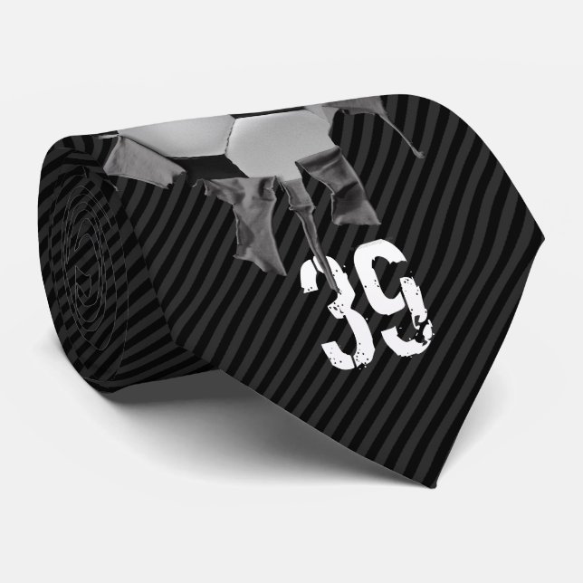 Torn Soccer (personalised) Tie (Rolled)