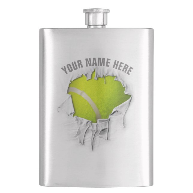 Torn Tennis Flask (Front)