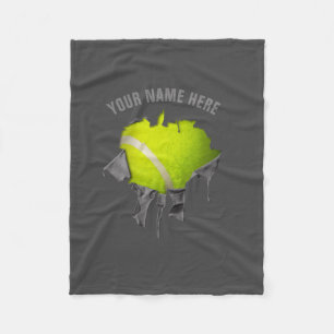 Torn Tennis Fleece Blanket