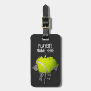 Torn Tennis (Personalised) Luggage Tag