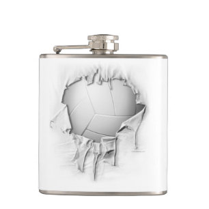 Torn Volleyball Flask