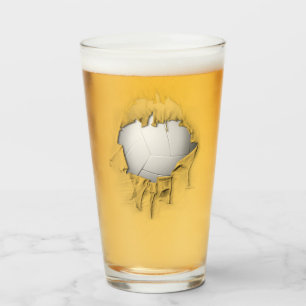 Torn Volleyball Glass