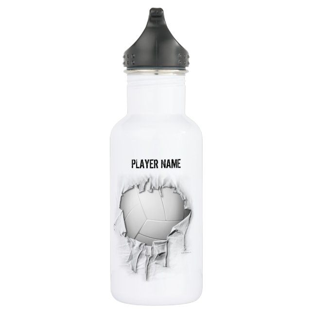 Torn Volleyball (Personalised) 532 Ml Water Bottle (Right)