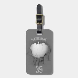 Torn Volleyball (personalised) Luggage Tag
