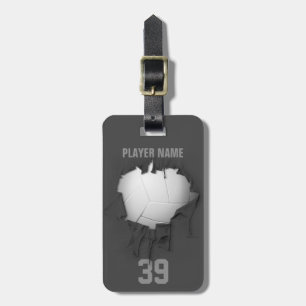 Torn Volleyball (personalised) Luggage Tag