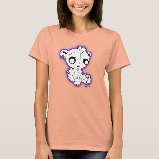 Torn Without You Destroyed Teddy Bear Design T-Shirt (Front)