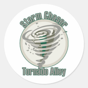 Tornado Alley Classic Round Sticker