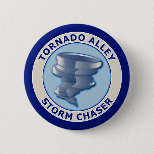 Tornado Alley Storm Chaser 6 Cm Round Badge