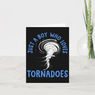 Tornado Birthday Boy Storm Chaser Boys Kids Weathe Card