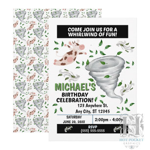 Tornado Birthday Party Invitation