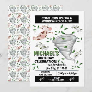 Tornado Birthday Party Invitation