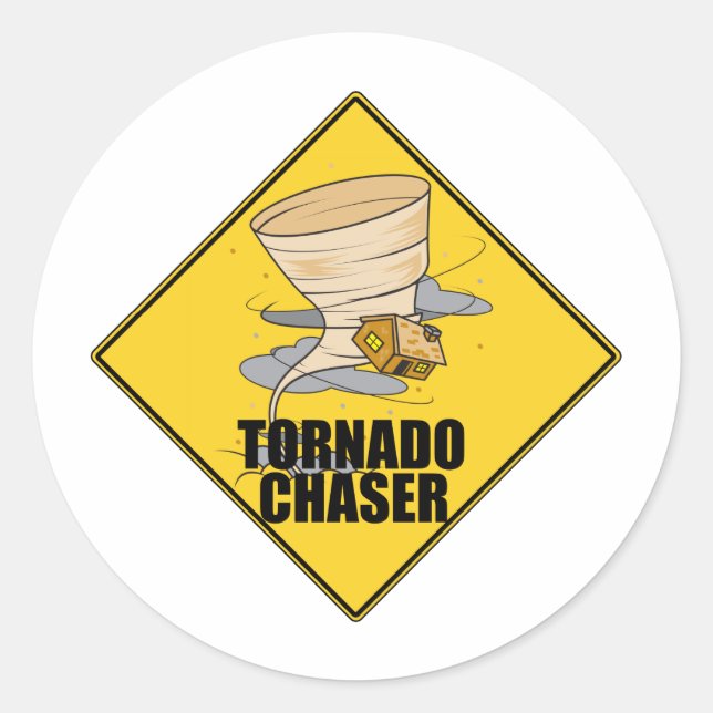 Tornado Chaser Classic Round Sticker (Front)