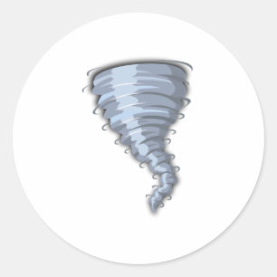 Tornado Classic Round Sticker