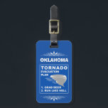 Tornado Evacuation Plan ;-) Luggage Tag<br><div class="desc">🔴🔴🔴More items with this design (also available for 🔵Hurricane and 🔵Tsunami): www.zazzle.com/aura2000/evacuation</div>