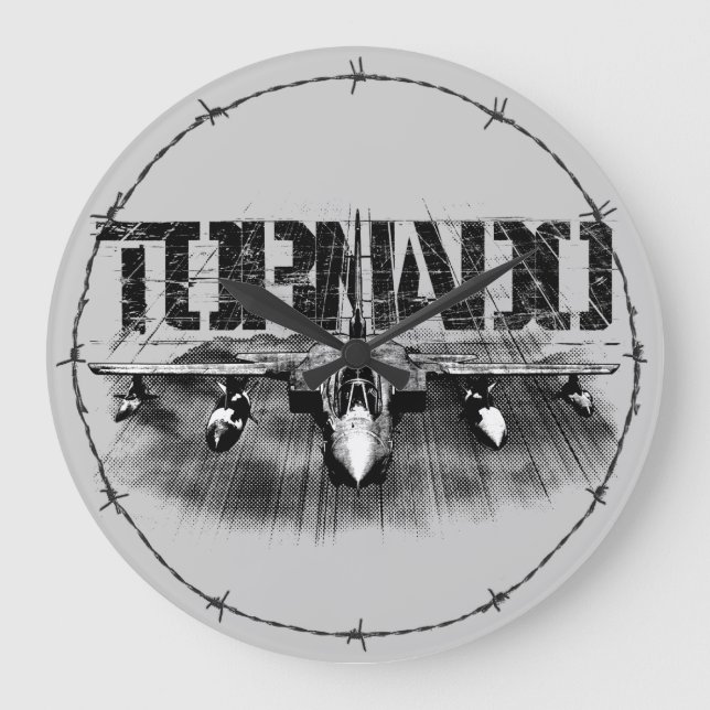 Tornado IDS Round (Large) Wall Clock (Front)