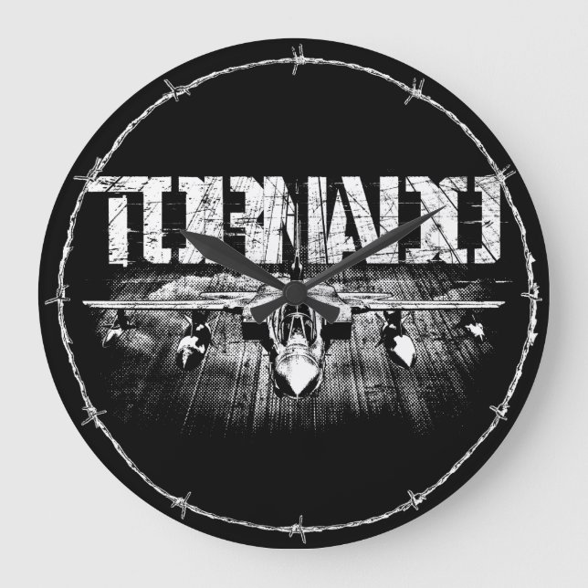 Tornado IDS Round (Large) Wall Clock (Front)