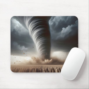 Tornado In a Midwest Wheat Field Mouse Mat
