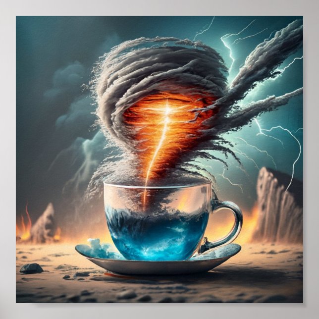 Tornado in a teacup poster (Front)