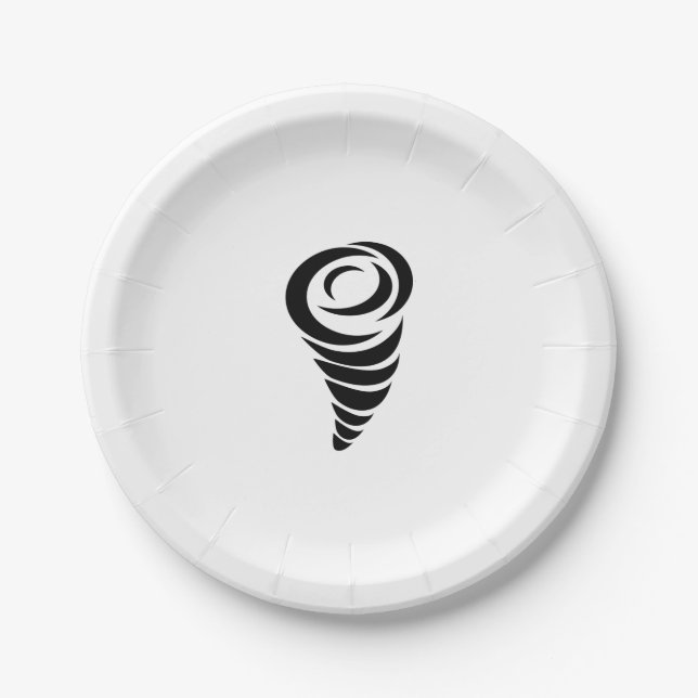 Tornado Paper Plate (Front)