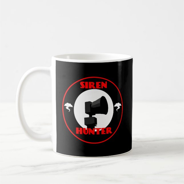Tornado Siren Hunter Hooded Coffee Mug (Left)