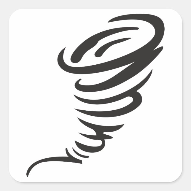 Tornado Square Sticker (Front)