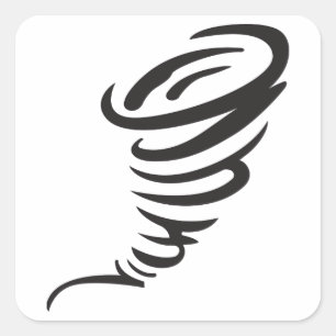 Tornado Square Sticker