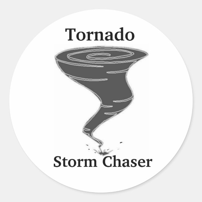 Tornado Storm Chaser - Round Stickers (Front)