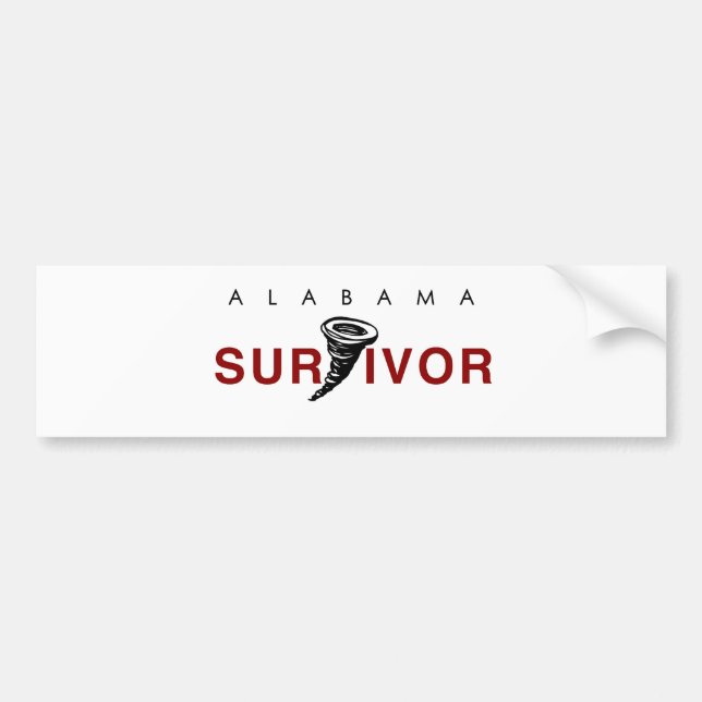 Tornado Survivor Bumper Sticker (Front)
