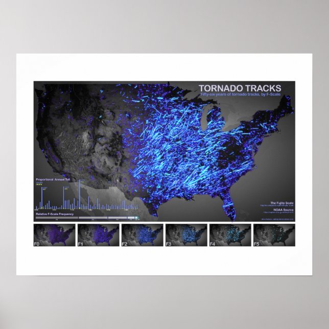Tornado Tracks Poster (Front)