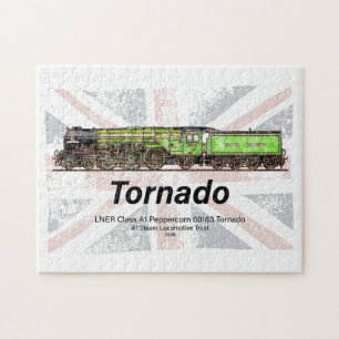 Tornado Vintage Steam Train English Locomotive  Jigsaw Puzzle
