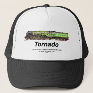 Tornado Vintage Steam Train English Locomotive Trucker Hat