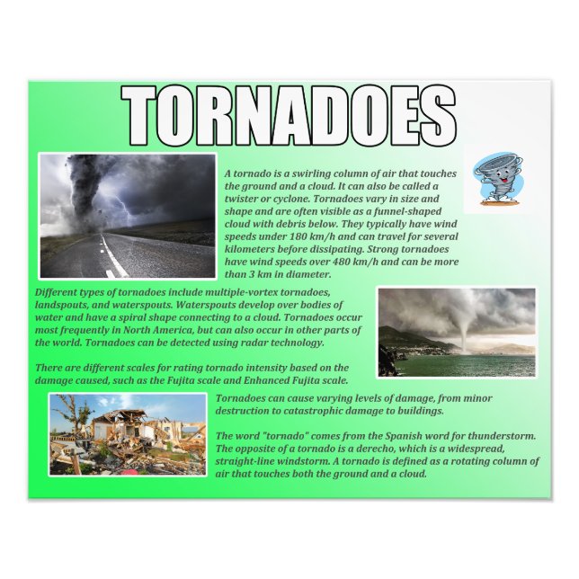Tornadoes Photo Print (Front)