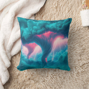 Tornadoes Storm Clouds Lightning  Cushion