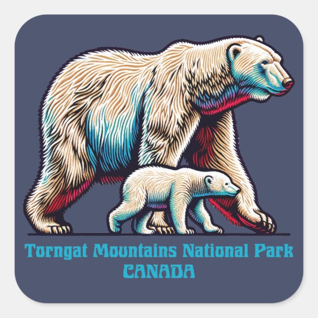 Torngat Mountains National Park Canada Square Sticker (Front)