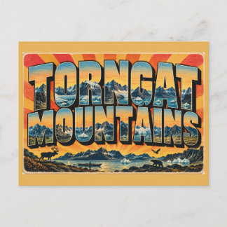 Torngat Mountains NL Arctic Fjords Peaks Art Postcard