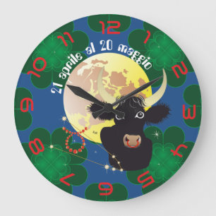 Toro 21 aple al 20 maggio Orologio Large Clock