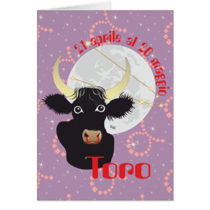 Toro 21 aprile al 20 maggio Biglietti d'auguri