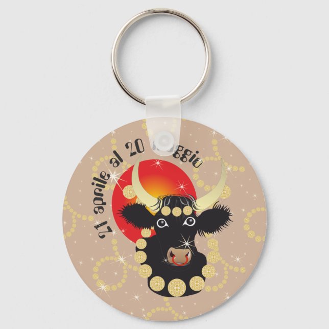 Toro 21 aprile al 20 maggio Portachiavi Key Ring (Front)