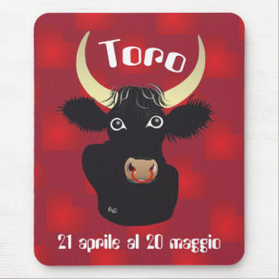Toro 21 aprile al 20 maggio Tappetini per mouse Mat