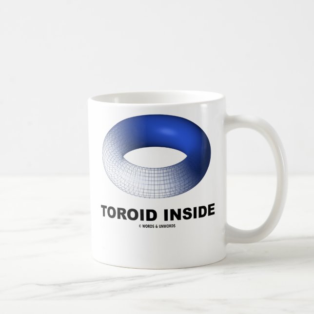 Toroid Inside (Blue Torus) Coffee Mug (Right)