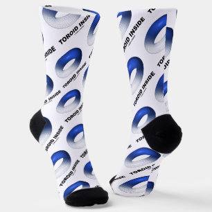 Toroid Inside (Blue Torus) Socks