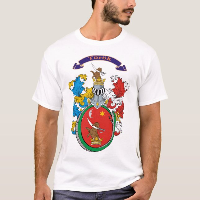 Torok Family Hungarian Coat of Arms T-shirt (Front)