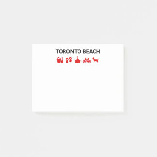 Toronto Beach Icons Light-Colour Post-it Notes