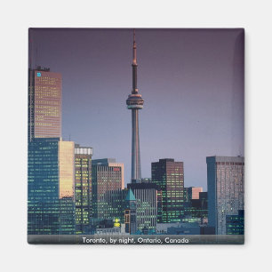 Toronto, by night, Ontario, Canada Magnet