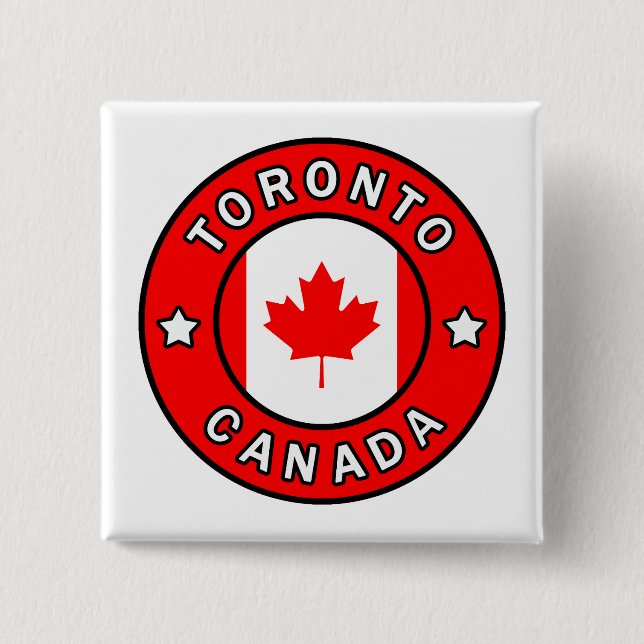 Toronto Canada 15 Cm Square Badge (Front)